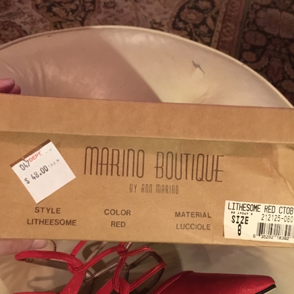 Lucciole red size 8 strapped High heel - Picture 4 of 4